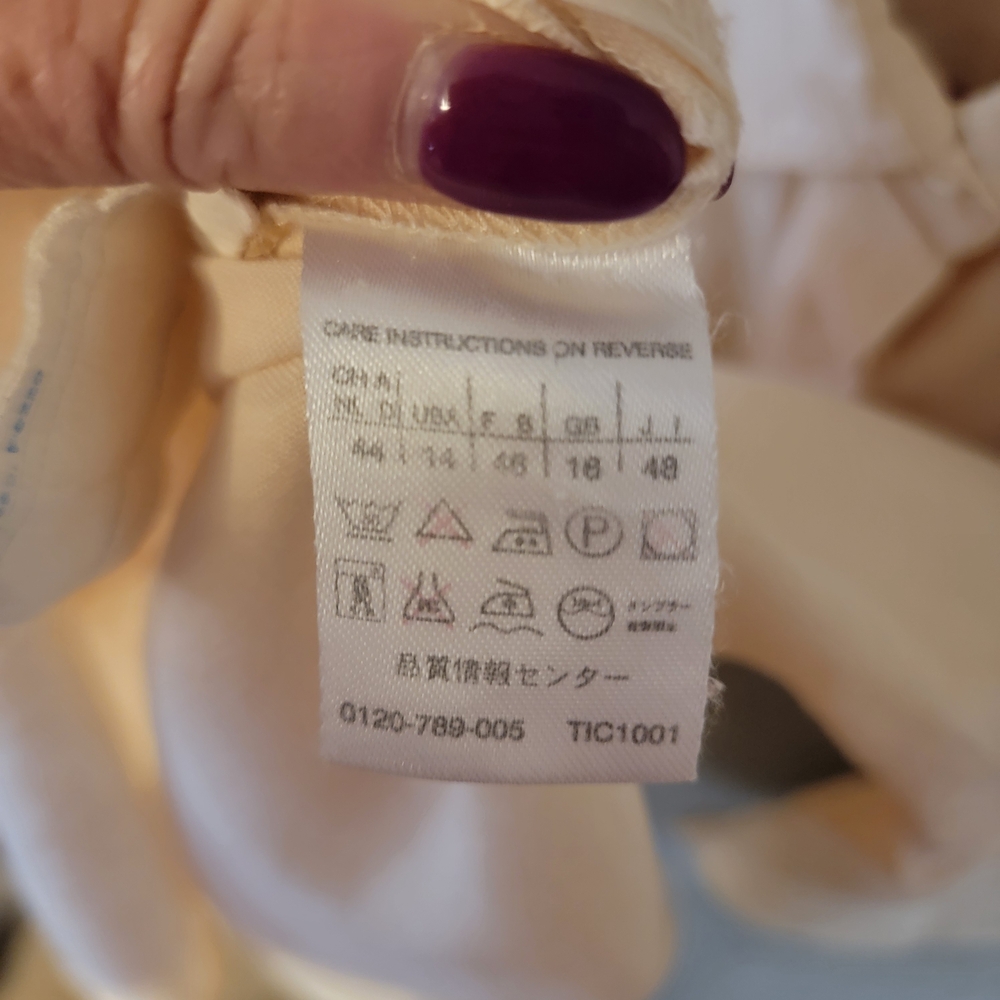 Maxmara Cream Button Down Blouse - image 4